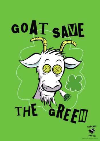 Affiche "Goat Save the Green"