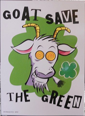 Carte postale Goat save the Green