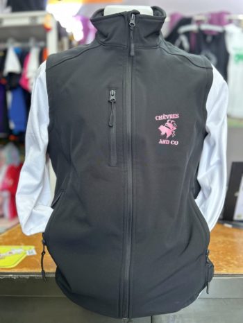 Softshell Ardechica gilet noir/rose