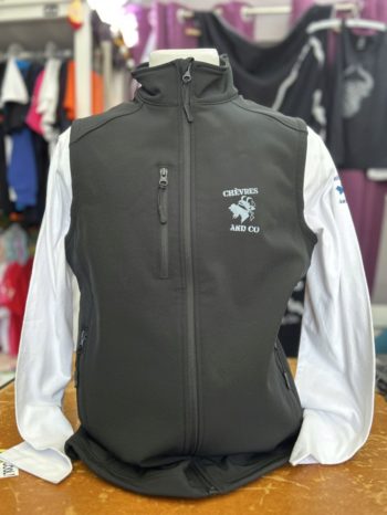 Softshell Ardechica gilet noir-bleu acier