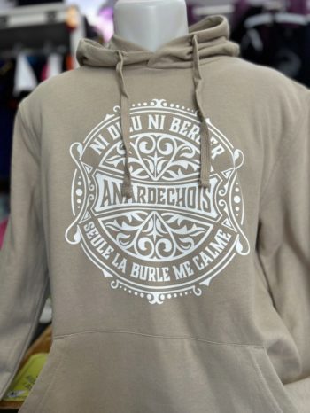 Sweat capuche Anardéchois sable