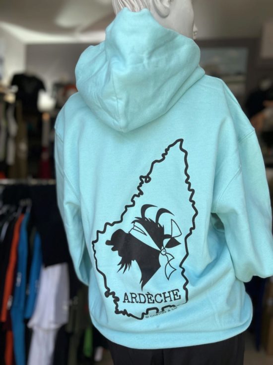 Sweat Ardechica capuche Angel Blue