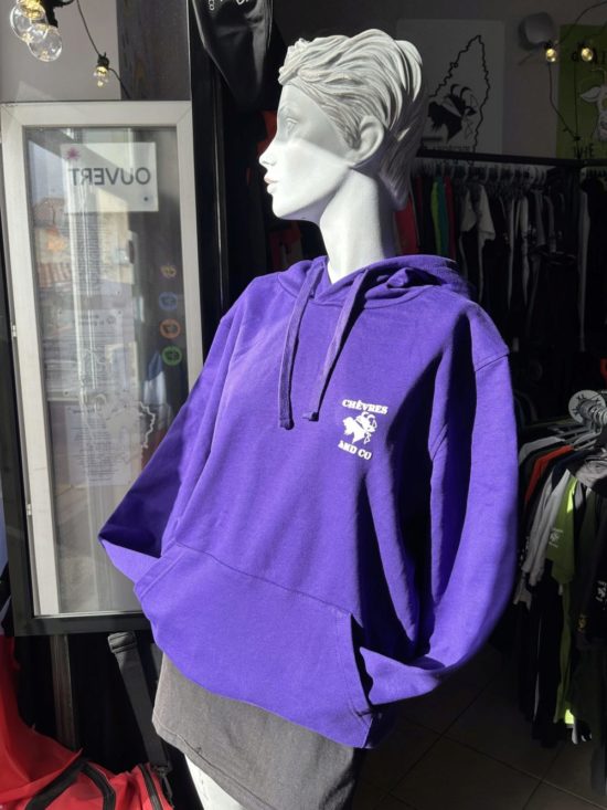 Sweat Ardechica capuche violet